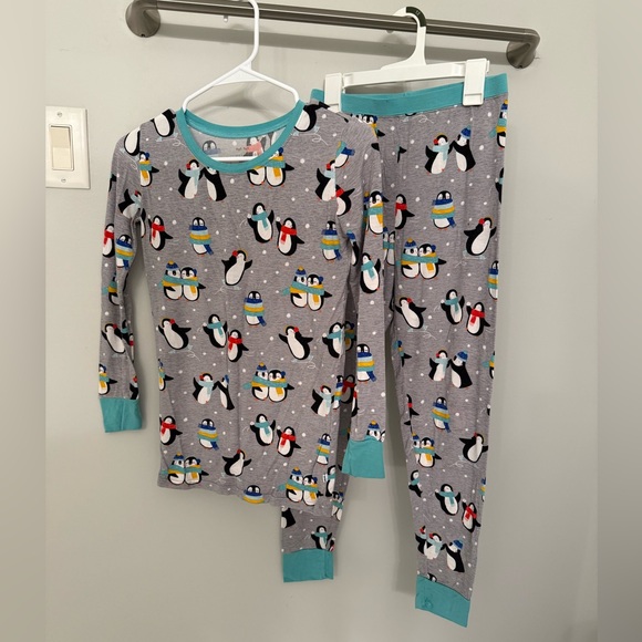 Little Sleepies Penguin Pajama Top with Teal Accents - Picture 1 of 7